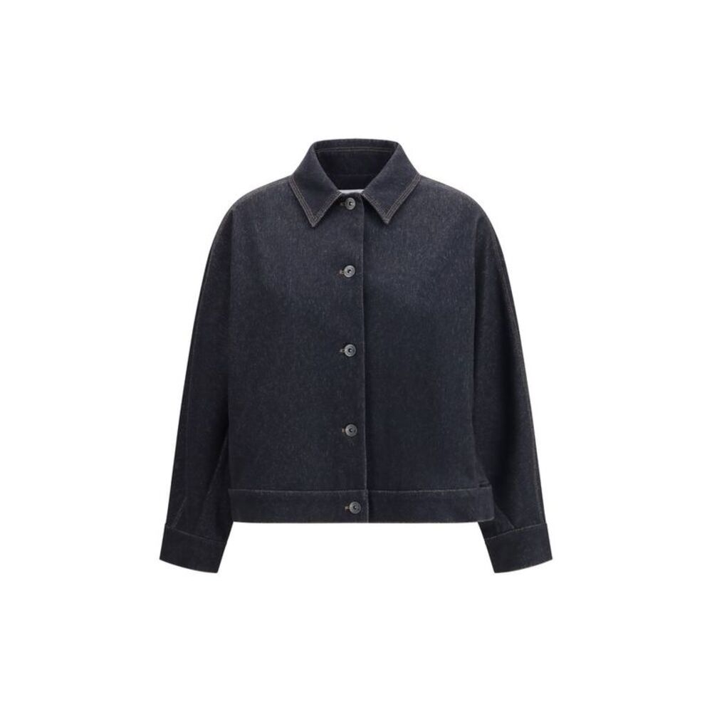Max Mara Pure Blue Cotton Denim Women's Jacket